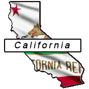 California flag and outline