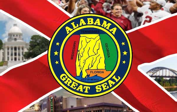 Alabama-state-landmarks Alabama state flag and landmarks