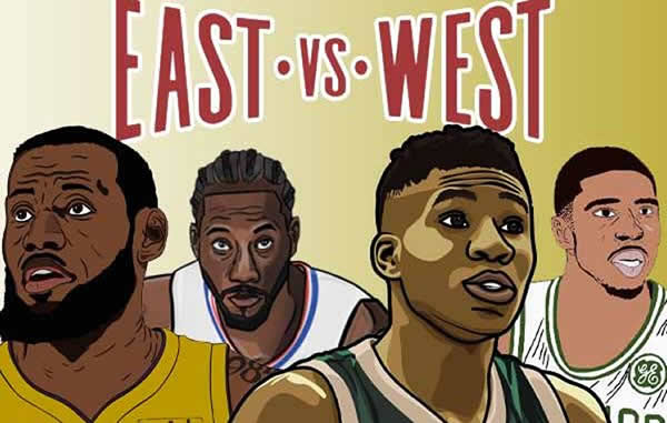 nba-east-west NBA East VS West