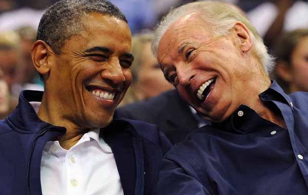 Biden and Obama