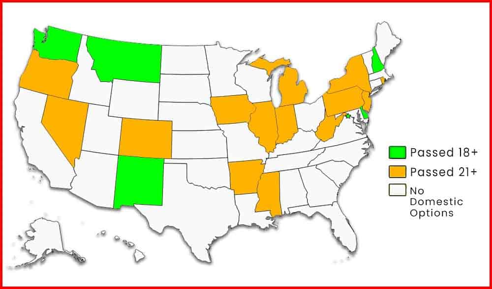 Minimum Legal Sports Betting Age By State Usa Minimum Betting Age