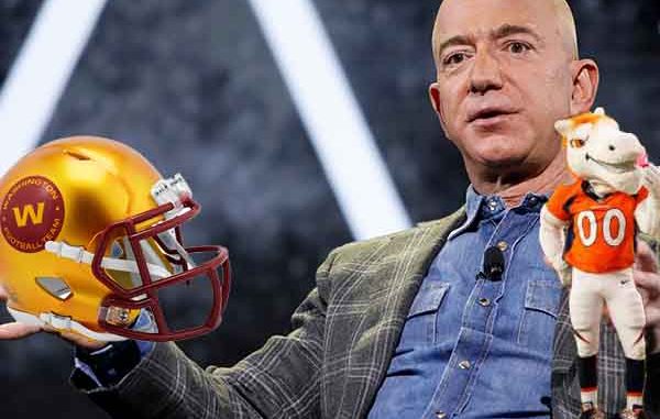 Bezos Betting Odds To Buy Broncos Or Washington Football Team