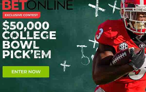 BetOnline college football bowl game betting contest $50000