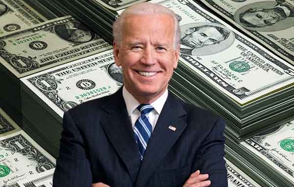 Joe Biden with a bunch of cash to give for Student Loans