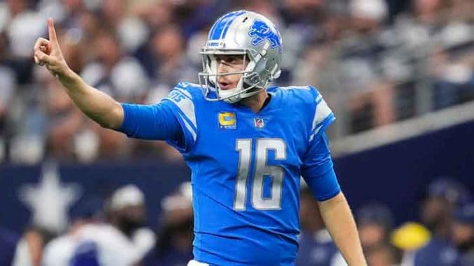 Jared Goff of the Detroit Lions