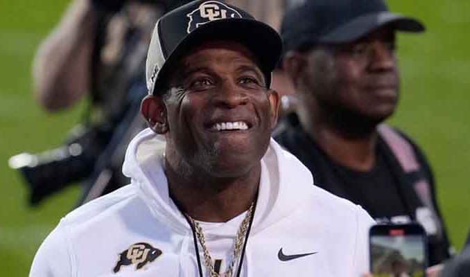 Colorado Buffaloes head football coach Deion "Prime Time" Sanders