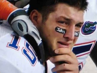 Tim Tebow crying