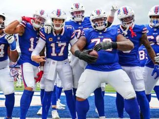 Buffalo Bills celebrating