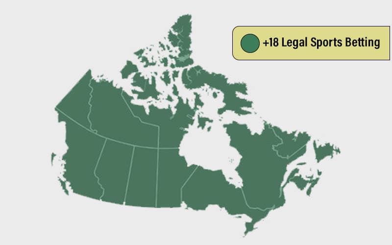 Canada sports betting map