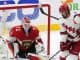 NHL action on ice