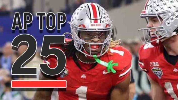 College football rankings, Ohio State on top