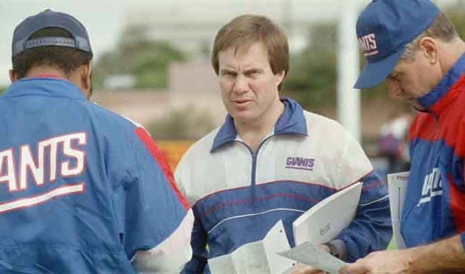 Belichick in GIANTS gear