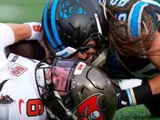 Panther player tackle Bucs player