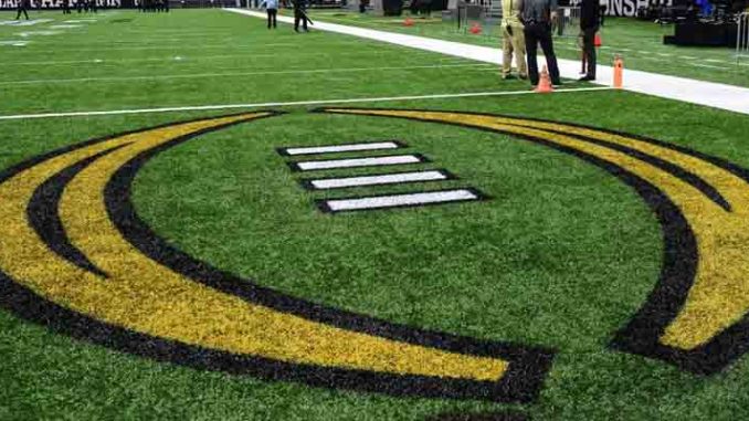 CFP logo on the field